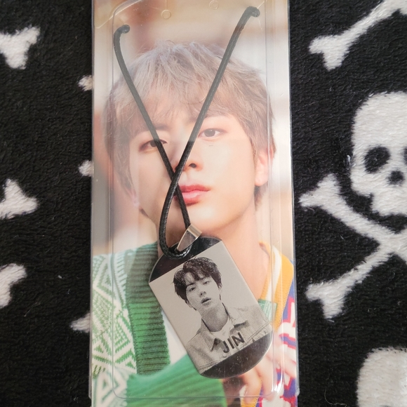 BTS JIN Stainless Steel Pendant Necklace Bangtan - Picture 4 of 5